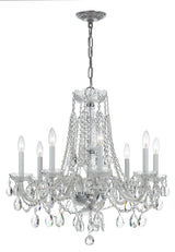 Crystorama Traditional Crystal 8 Light Spectra Crystal Polished Chrome Chandelier
