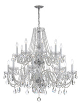 Crystorama Traditional Crystal 16 Light Swarovski Strass Crystal Polished Chrome Crystal Chandelier