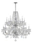 Crystorama Traditional Crystal 16 Light Swarovski Strass Crystal Polished Chrome Crystal Chandelier
