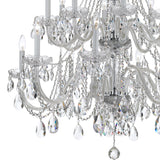 Crystorama Traditional Crystal 16 Light Swarovski Strass Crystal Polished Chrome Crystal Chandelier
