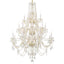 Crystorama Traditional Crystal 20 Light Hand Cut Crystal Polished Brass Chandelier