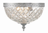 Crystorama Crystorama 2 Light Polished Chrome Crystal Flush Mount