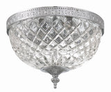Crystorama Crystorama 2 Light Polished Chrome Crystal Flush Mount