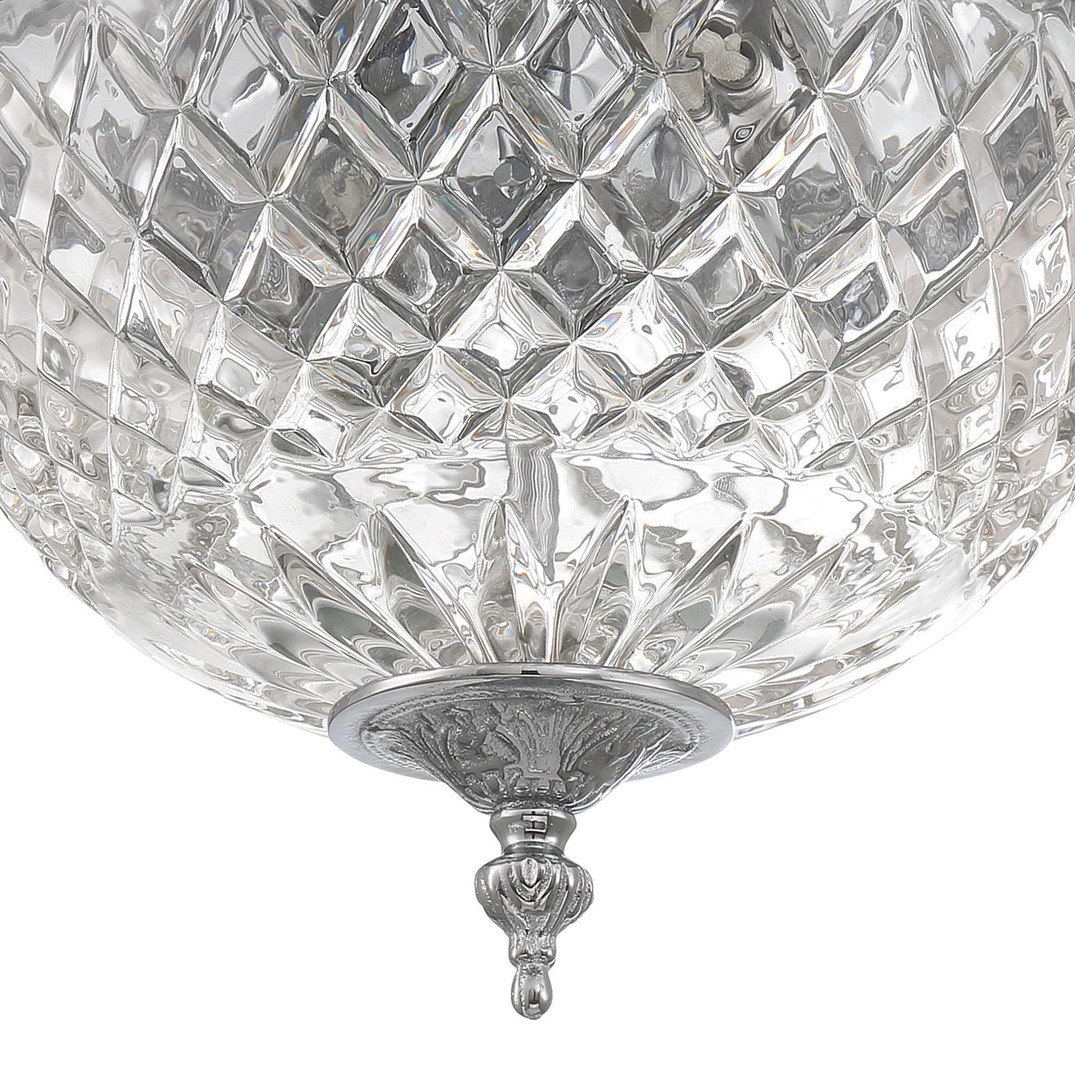 Crystorama Crystorama 2 Light Polished Chrome Crystal Flush Mount