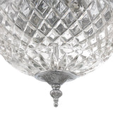 Crystorama Crystorama 2 Light Polished Chrome Crystal Flush Mount