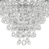Crystorama Calypso 3 Light Crystal Teardrop Polished Chrome Pendant