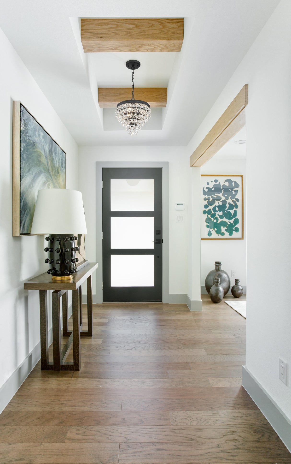 Crystorama Calypso 3 Light Matte Black Pendant