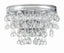 Crystorama Calypso 2 Light Crystal Teardrop Polished Chrome Sconce