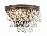 Crystorama Calypso 2 Light Crystal Teardrop Vibrant Bronze Sconce
