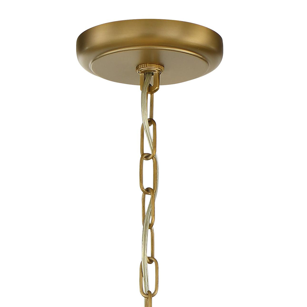 Crystorama Calypso 6 Light Crystal Teardrop Vibrant Gold Chandelier