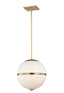 Crystorama Brian Patrick Flynn Truax 4 Light Aged Brass Pendant
