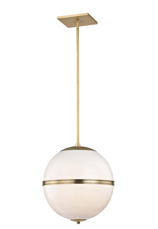 Crystorama Brian Patrick Flynn Truax 4 Light Aged Brass Pendant