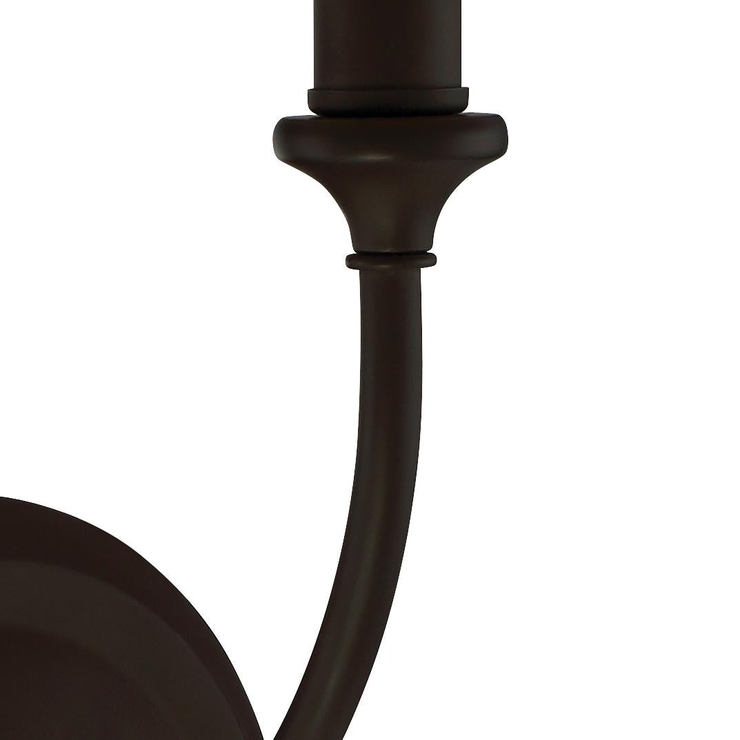 Crystorama Libby Langdon Sylvan 1 Light Dark Bronze Sconce