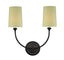 Crystorama Libby Langdon Sylvan 2 Light Dark Bronze Sconce