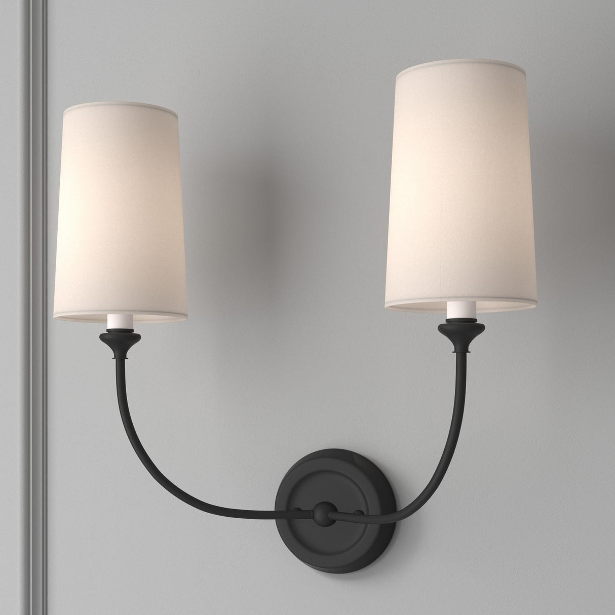 Crystorama Libby Langdon Sylvan 2 Light Dark Bronze Sconce