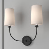 Crystorama Libby Langdon Sylvan 2 Light Dark Bronze Sconce