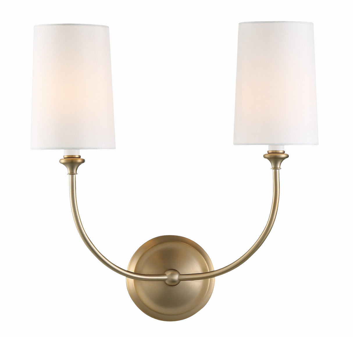 Crystorama Libby Langdon Sylvan 2 Light Vibrant Gold Sconce