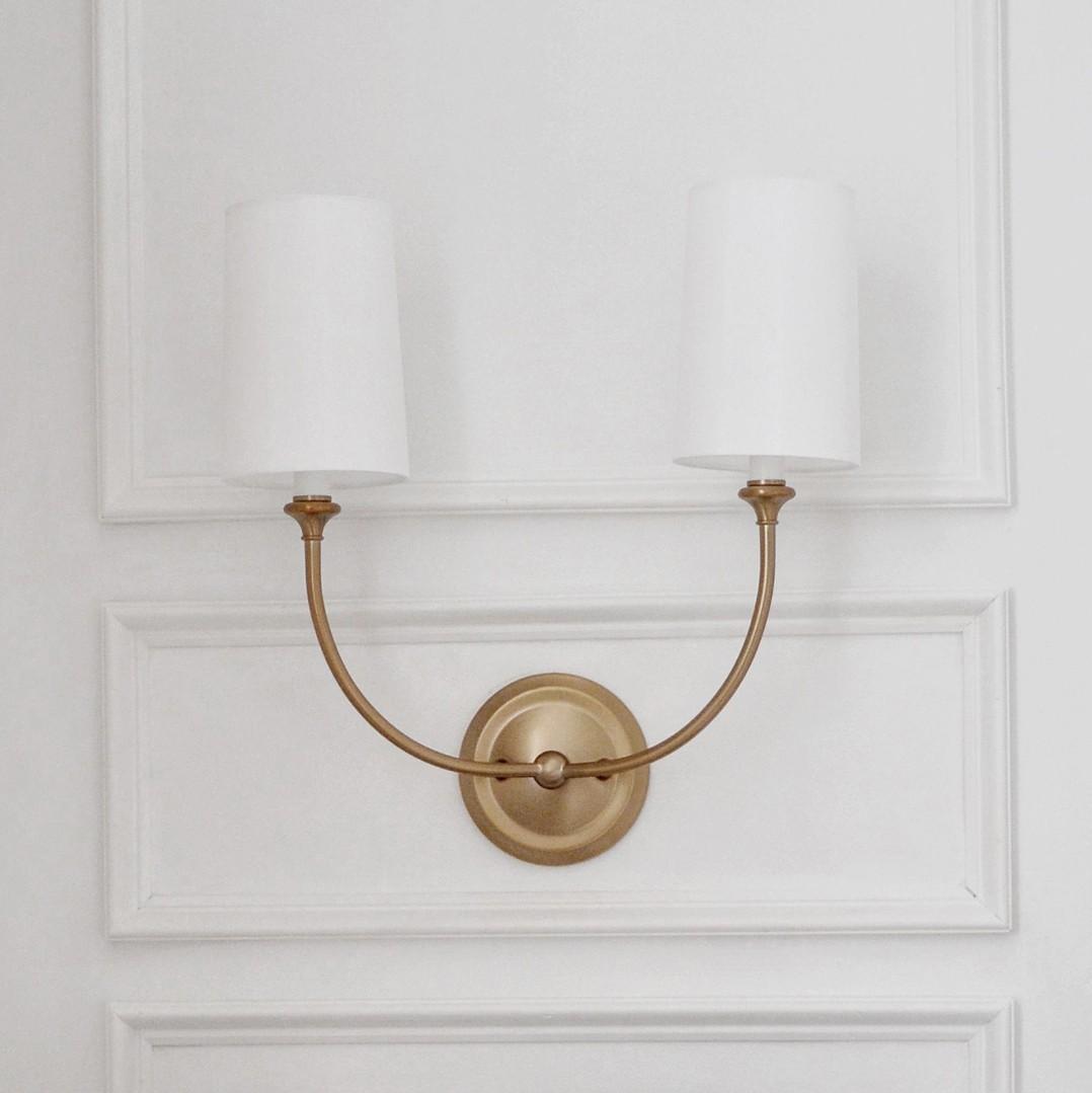 Crystorama Libby Langdon Sylvan 2 Light Vibrant Gold Sconce