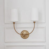 Crystorama Libby Langdon Sylvan 2 Light Vibrant Gold Sconce