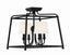 Crystorama Libby Langdon Sylvan 4 Light Black Forged Semi Flush Mount