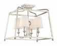 Crystorama Libby Langdon Sylvan 4 Light Polished Nickel Semi Flush Mount
