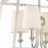 Crystorama Libby Langdon Sylvan 4 Light Polished Nickel Semi Flush Mount