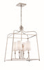 Crystorama Libby Langdon Sylvan 4 Light Polished Nickel Lantern Chandelier