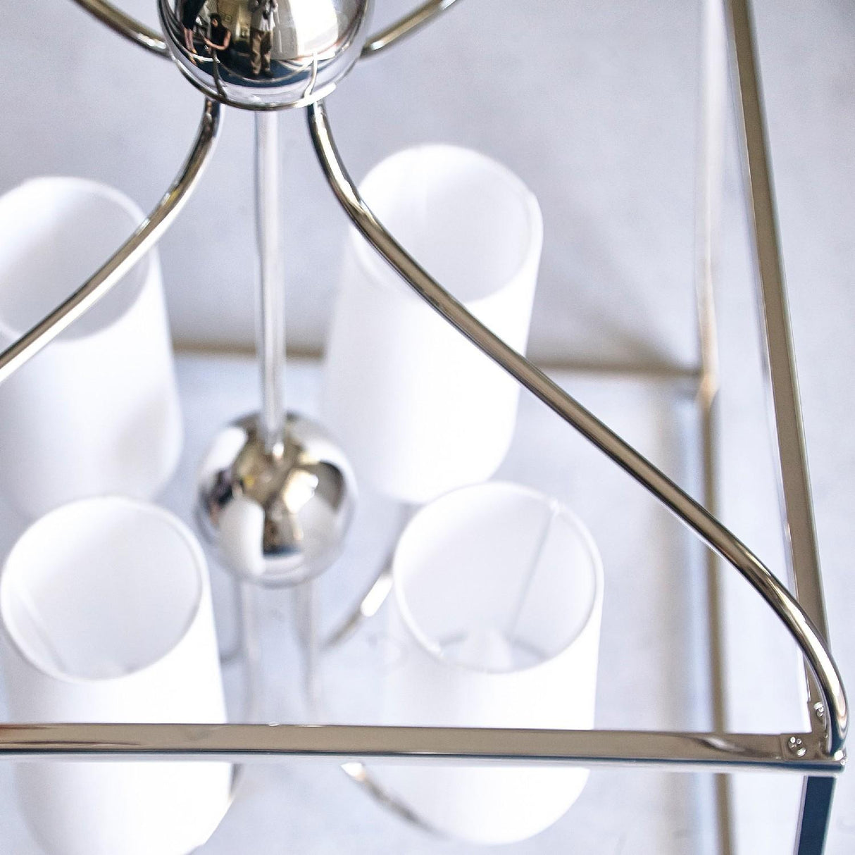 Crystorama Libby Langdon Sylvan 4 Light Polished Nickel Lantern Chandelier