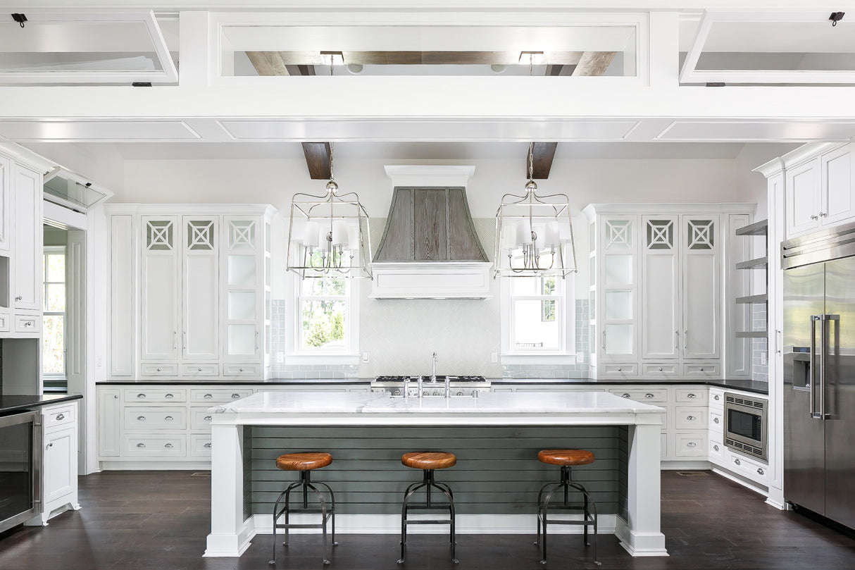 Crystorama Libby Langdon Sylvan 4 Light Polished Nickel Lantern Chandelier