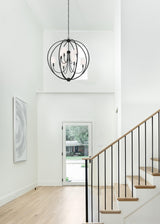 Crystorama Libby Langdon Sylvan 8 Light Black Forged Chandelier
