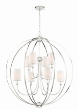 Crystorama Libby Langdon Sylvan 8 Light Polished Nickel Chandelier