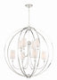 Crystorama Libby Langdon Sylvan 8 Light Polished Nickel Chandelier