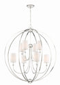 Crystorama Libby Langdon Sylvan 8 Light Polished Nickel Chandelier