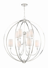 Crystorama Libby Langdon Sylvan 8 Light Polished Nickel Chandelier