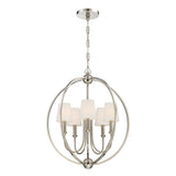 Crystorama Libby Langdon Sylvan 5 Light Polished Nickel Chandelier