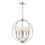 Crystorama Libby Langdon Sylvan 5 Light Polished Nickel Chandelier
