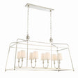 Crystorama Libby Langdon Sylvan 8 Light Polished Nickel Linear Chandelier