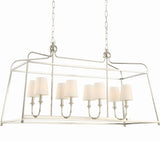 Crystorama Libby Langdon Sylvan 8 Light Polished Nickel Linear Chandelier