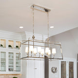 Crystorama Libby Langdon Sylvan 8 Light Polished Nickel Linear Chandelier