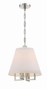 Crystorama Libby Langdon Westwood 4 Light Polished Nickel Pendant