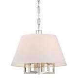 Crystorama Libby Langdon Westwood 5 Light Polished Nickel Pendant