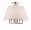 Crystorama Libby Langdon Westwood 5 Light Polished Nickel Semi Flush Mount