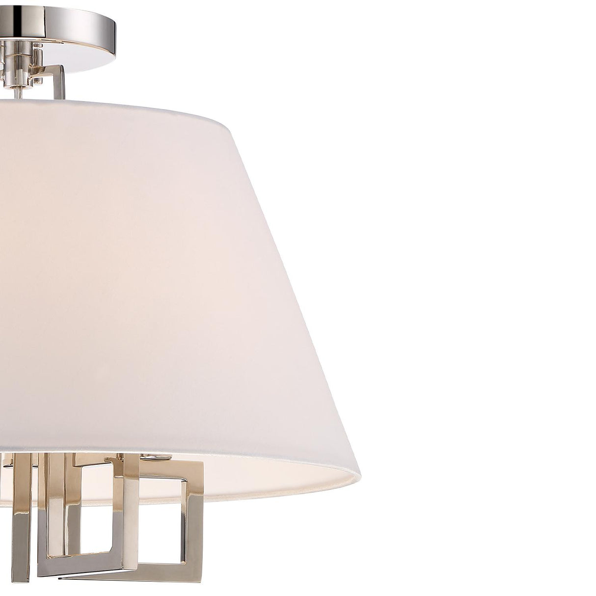 Crystorama Libby Langdon Westwood 5 Light Polished Nickel Semi Flush Mount