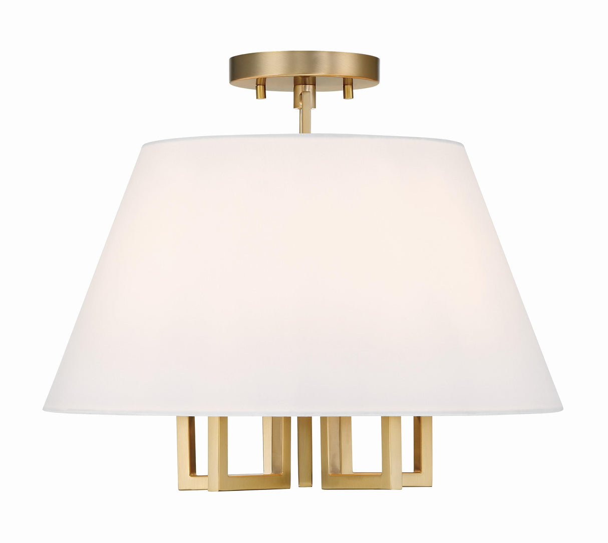 Crystorama Libby Langdon Westwood 5 Light Vibrant Gold Semi Flush Mount