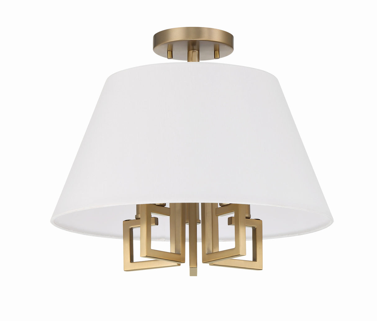 Crystorama Libby Langdon Westwood 5 Light Vibrant Gold Semi Flush Mount