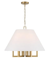 Crystorama Libby Langdon Westwood 6 Light Vibrant Gold Chandelier