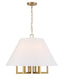 Crystorama Libby Langdon Westwood 6 Light Vibrant Gold Chandelier