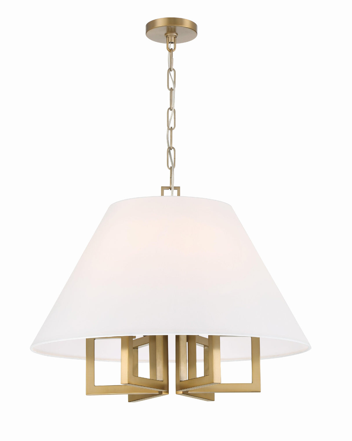 Crystorama Libby Langdon Westwood 6 Light Vibrant Gold Chandelier