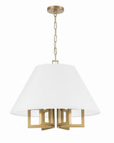 Crystorama Libby Langdon Westwood 6 Light Vibrant Gold Chandelier