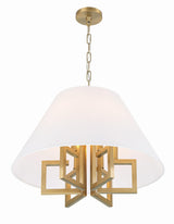 Crystorama Libby Langdon Westwood 6 Light Vibrant Gold Chandelier